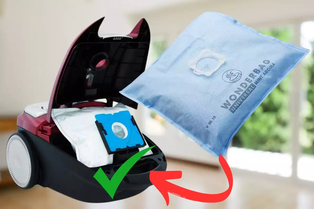 Comment installer un sac aspirateur universel