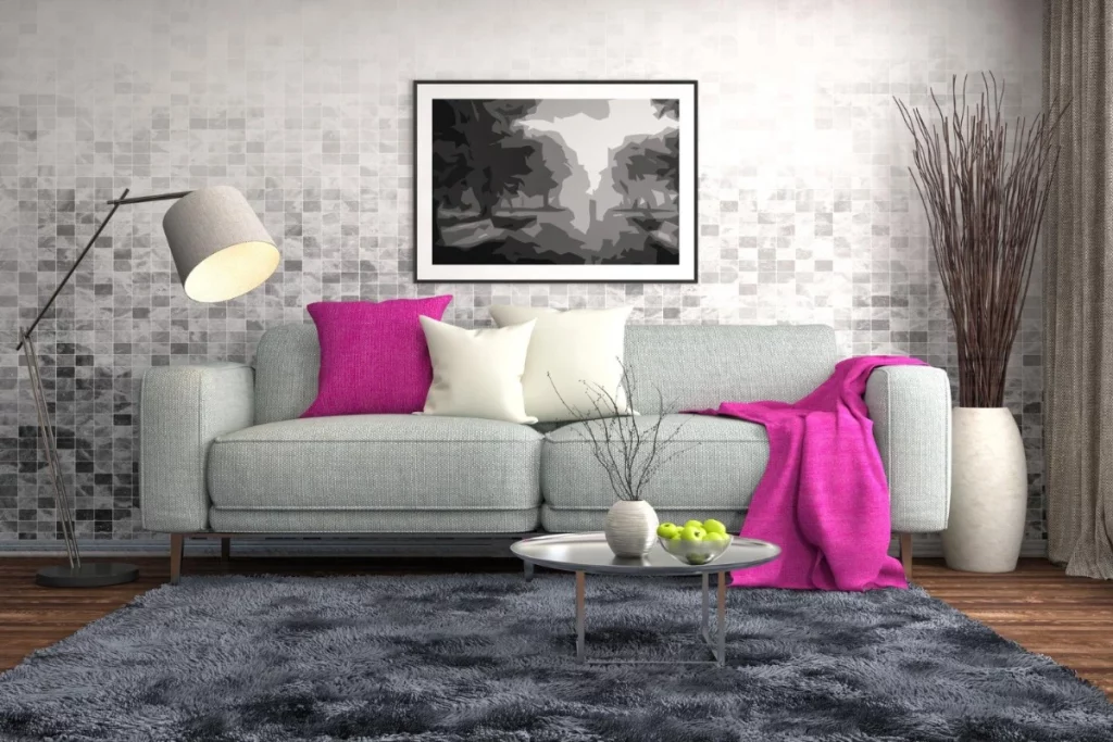 Quelle couleur de coussin mettre sur un canapé gris