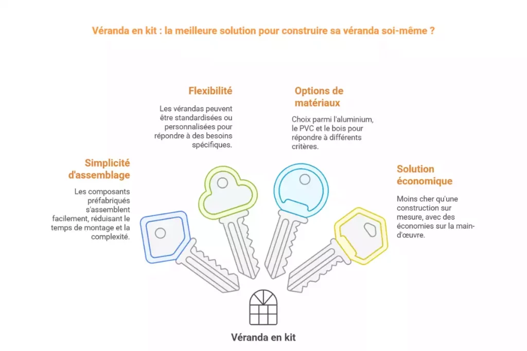 L'alternative simple à monter et économique : la véranda en kit