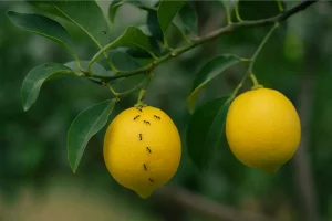 fourmis sur citronnier