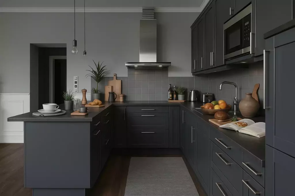 quelle couleur avec le gris dans une cuisine ?