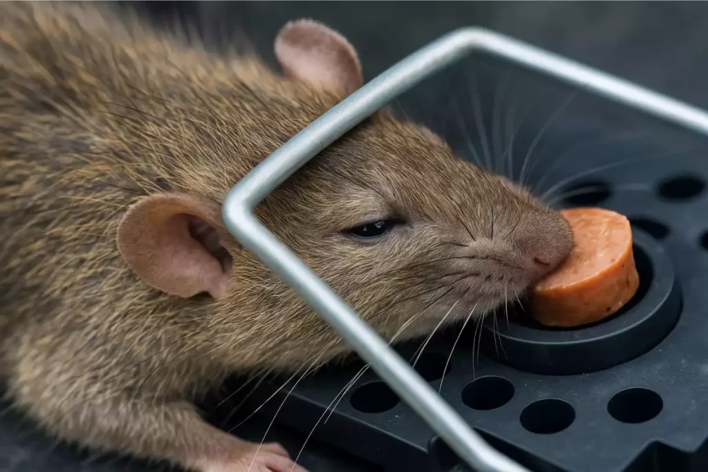 trou de rat dans le jardin