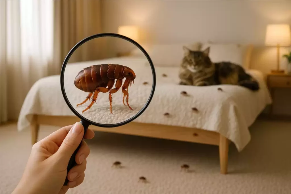 Comment savoir où est le nid de puces ?