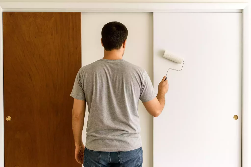Quelle peinture choisir pour rénover sa porte de placard coulissante ?