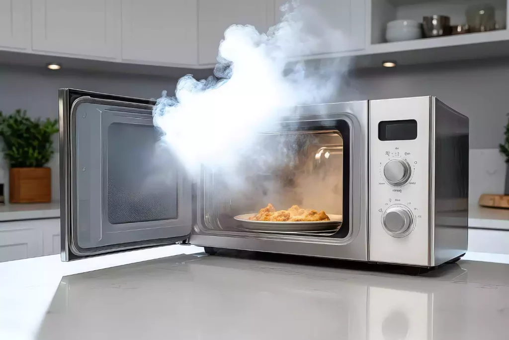 Pourquoi mon micro-ondes dégage de la fumée ?