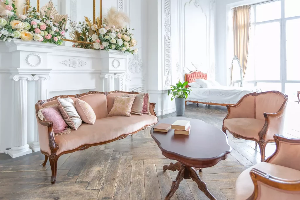 décoration salon baroque