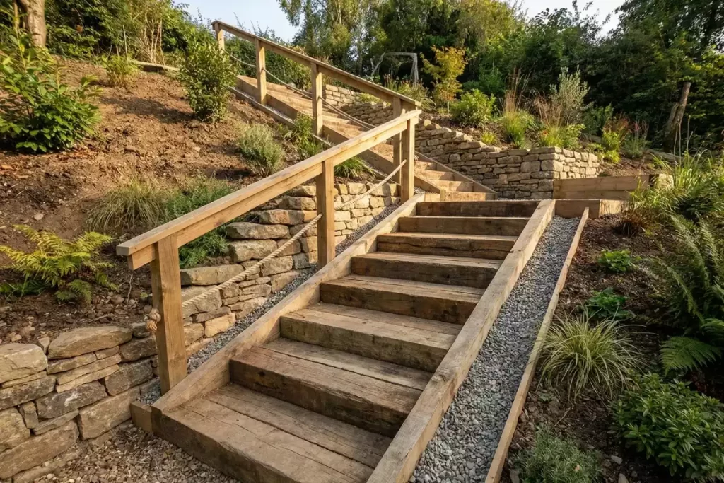 faire un escalier dans un talus