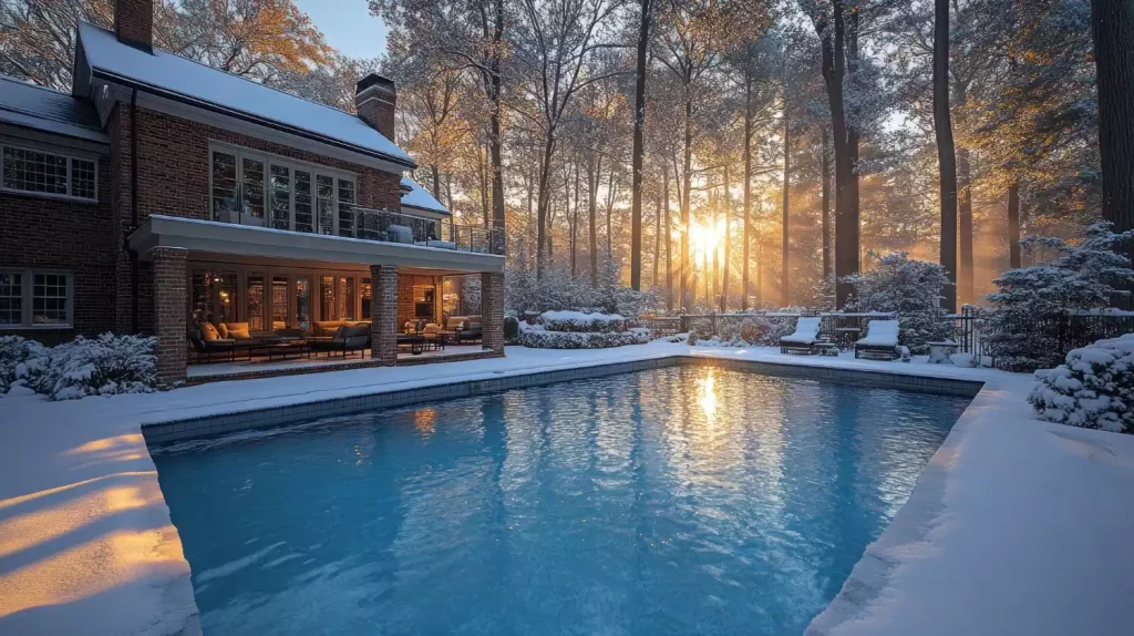Pourquoi l’eau d’une piscine s’évapore même en hiver ?