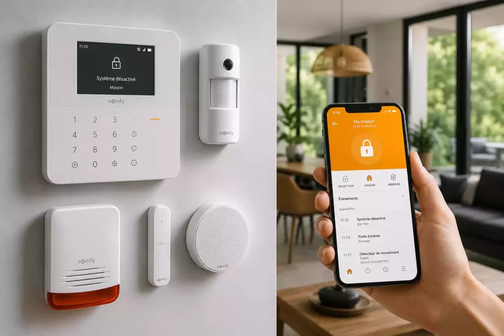 Alarme maison sans abonnement pilotée depuis une application smartphone